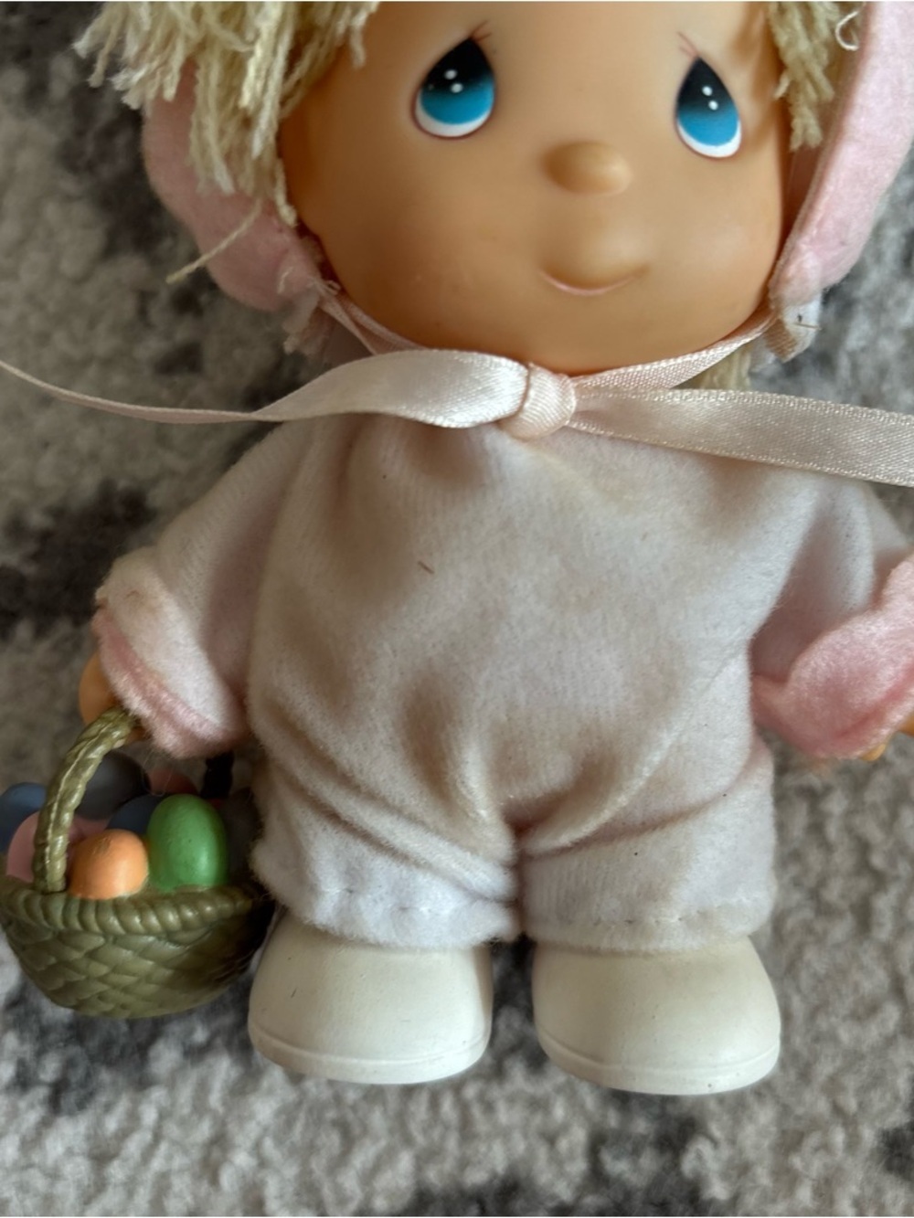 Easter Bunny 1991 Enesco Precious Moments Hi Babies Doll - Picture 2 of 7